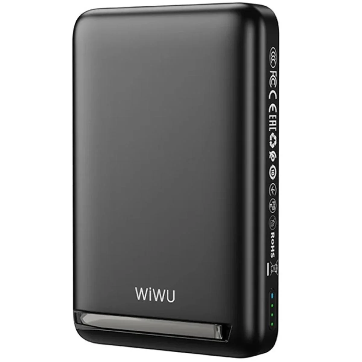WIWU Wi-P043 10000mAh Magnetic Wireless Power Bank with Stand, 20W USB-C, Black - Image 3