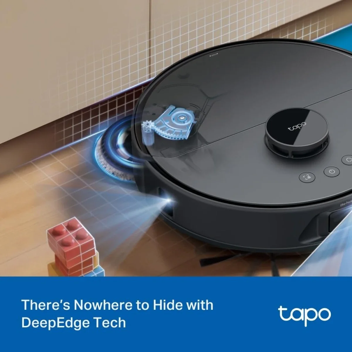 مكنسة روبوت TP-LINK Tapo RV50 Pro Omni مع ممسحة وقوة شفط 15000 باسكال - Image 6
