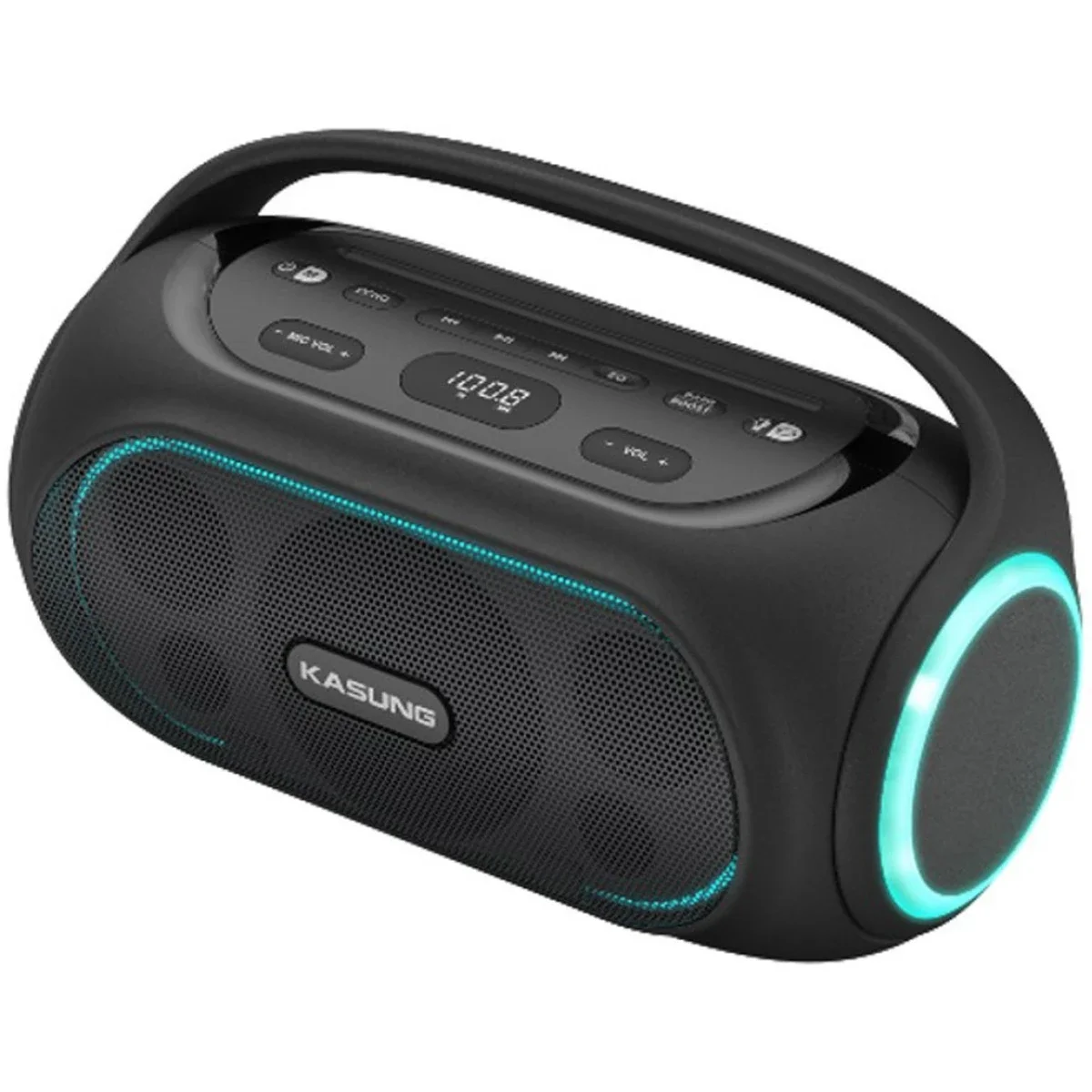 Kasung Party 40 Bluetooth Party Speaker 60W RMS with 2 Wireless Microphones - Black - Image 5
