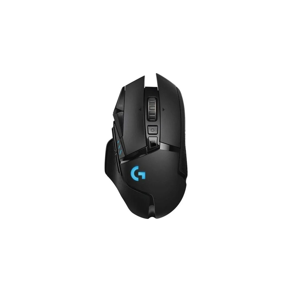 ماوس ألعاب Logitech G502 LIGHTSPEED لاسلكي بمستشعر HERO 25K وإضاءة RGB وأوزان قابلة للتعديل - أسود