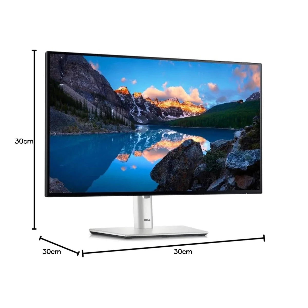 Dell UltraSharp U2424HE 24-Inch IPS Full HD 120Hz USB-C Hub Monitor - Silver - Image 3