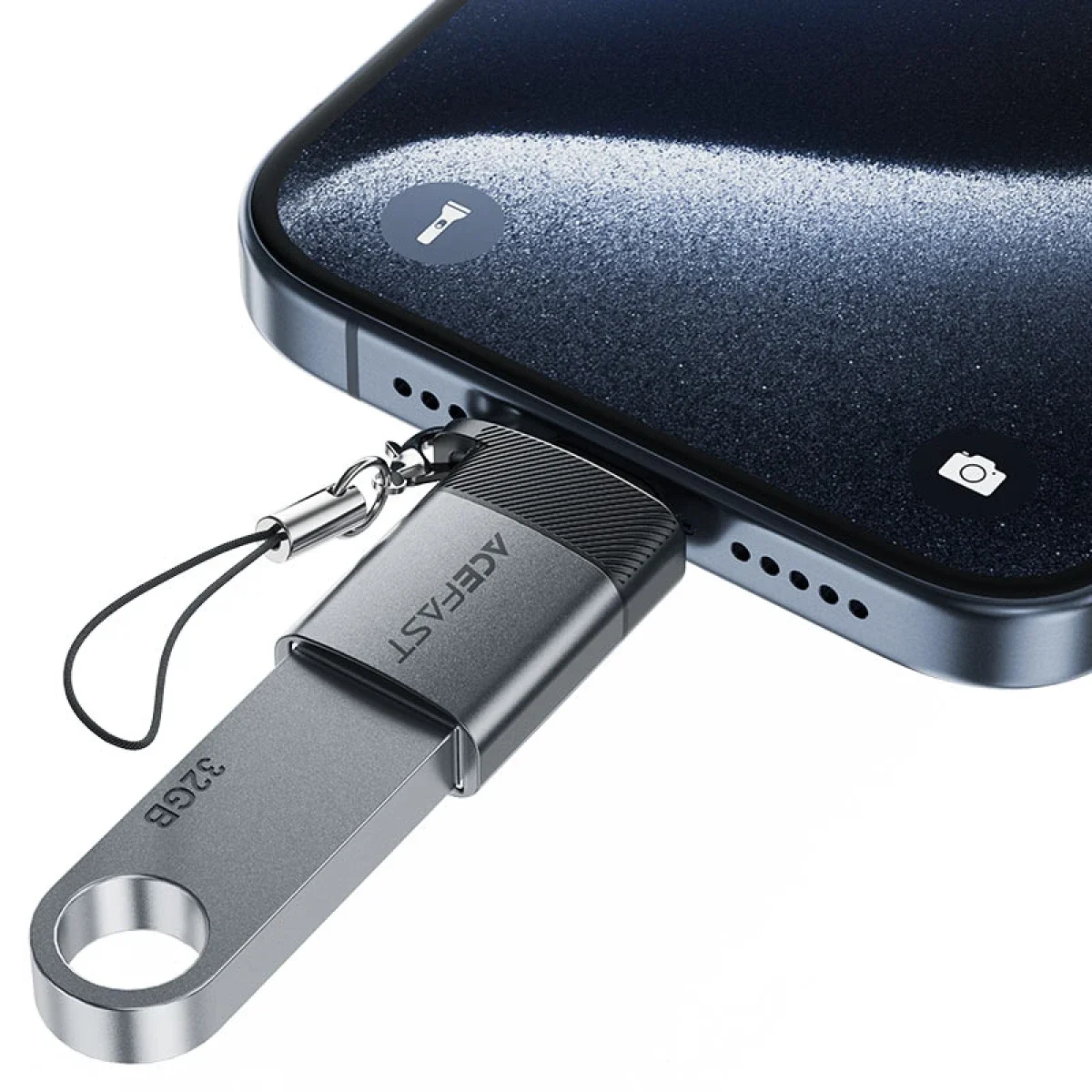 ACEFAST J7 USB-A to USB-C Adapter with Charging, USB 3.0 Data Transfer and OTG - Image 2