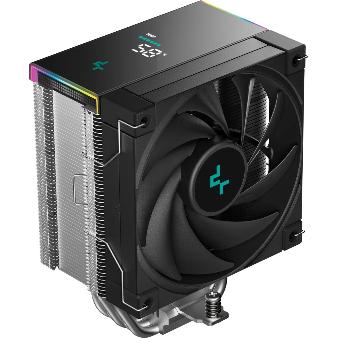 DeepCool AK500s Digital SE CPU Air Cooler with 120mm PWM Fan and Status Display - Thumbnail 2