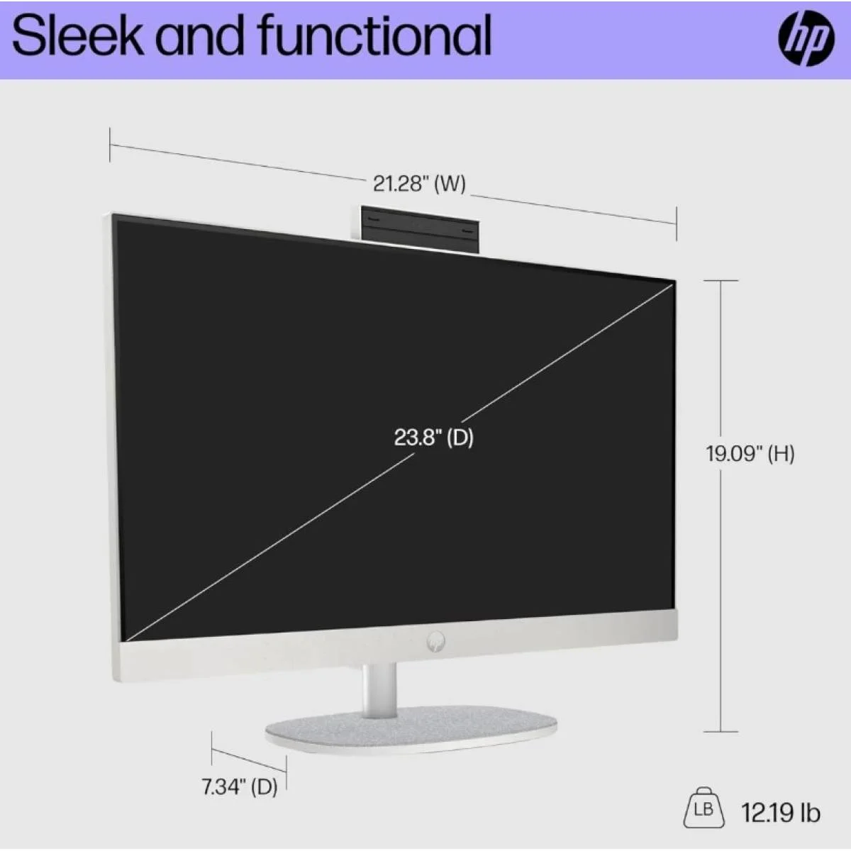 كمبيوتر الكل في واحد HP 24-cr1044ne مقاس 23.8 إنش، Core Ultra 5 125U، رام 8GB، SSD 512GB، شاشة FHD IPS - Image 13
