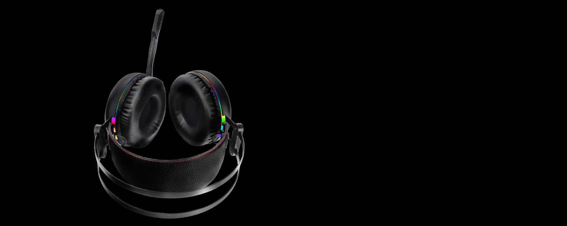 سماعة ألعاب Dragon War G-HS-012 بإضاءة RGB وصوت AUX 3.5 مم + USB للإضاءة، أسود - Image 6