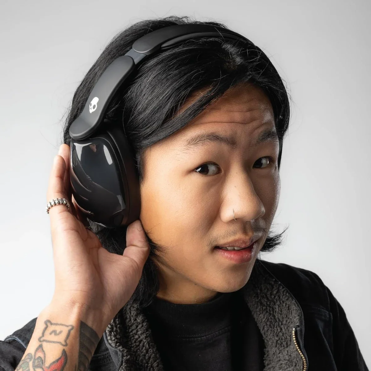 سماعات رأس Skullcandy Hesh 540 ANC لاسلكية فوق الأذن بتقنية Bluetooth وصوت THX Spatial Audio وبطارية حتى 65 ساعة - أسود حقيقي - Thumbnail 8