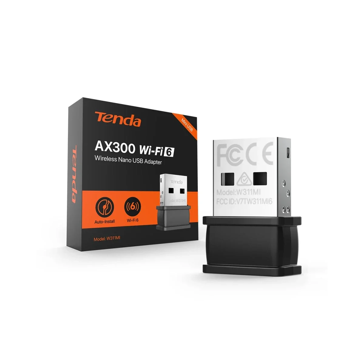 Tenda W311MI V6.0 AX300 Wi-Fi 6 Nano USB Adapter - Image 2