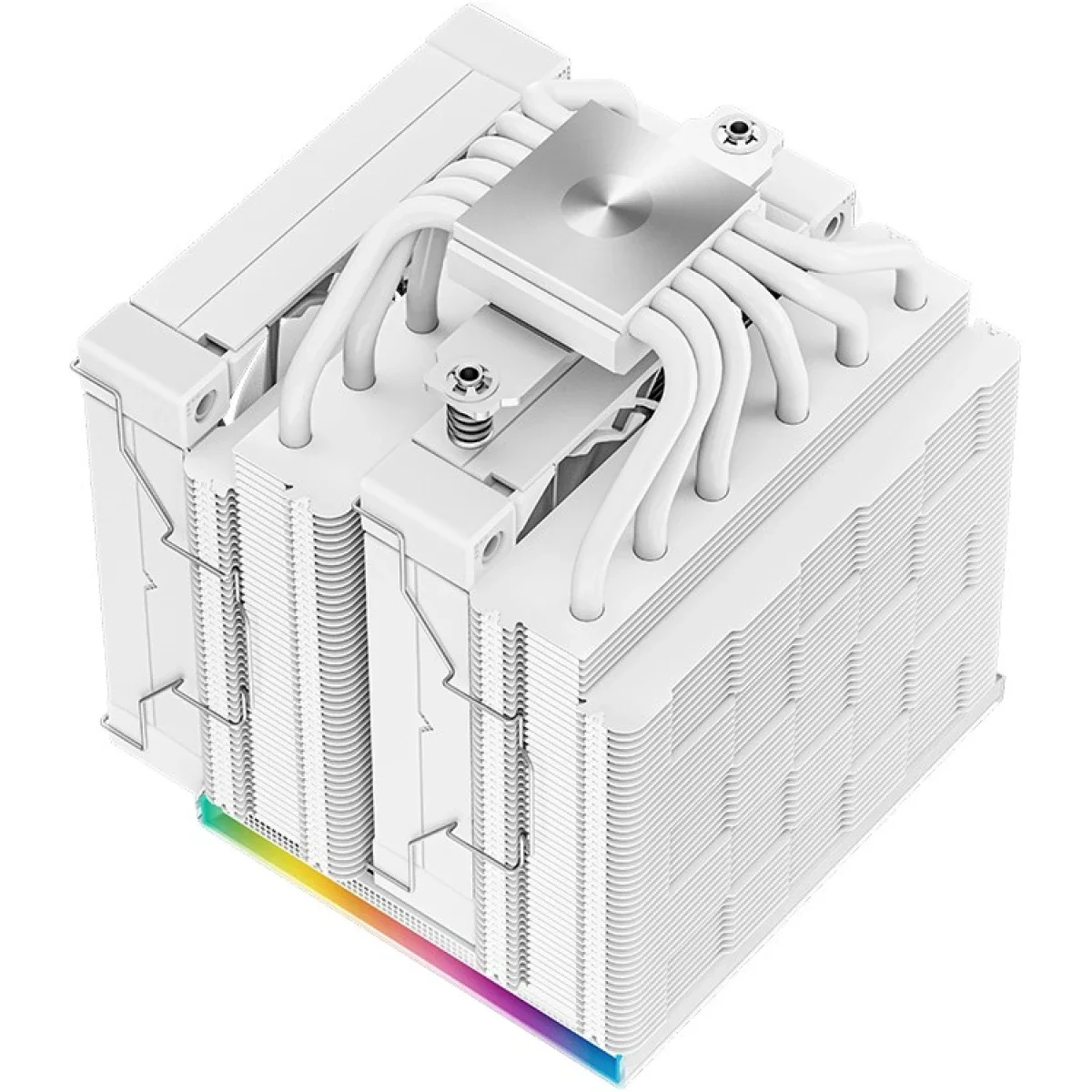 DeepCool AK620 Digital White CPU Air Cooler 260W TDP Dual-Tower with ARGB Display - Image 5