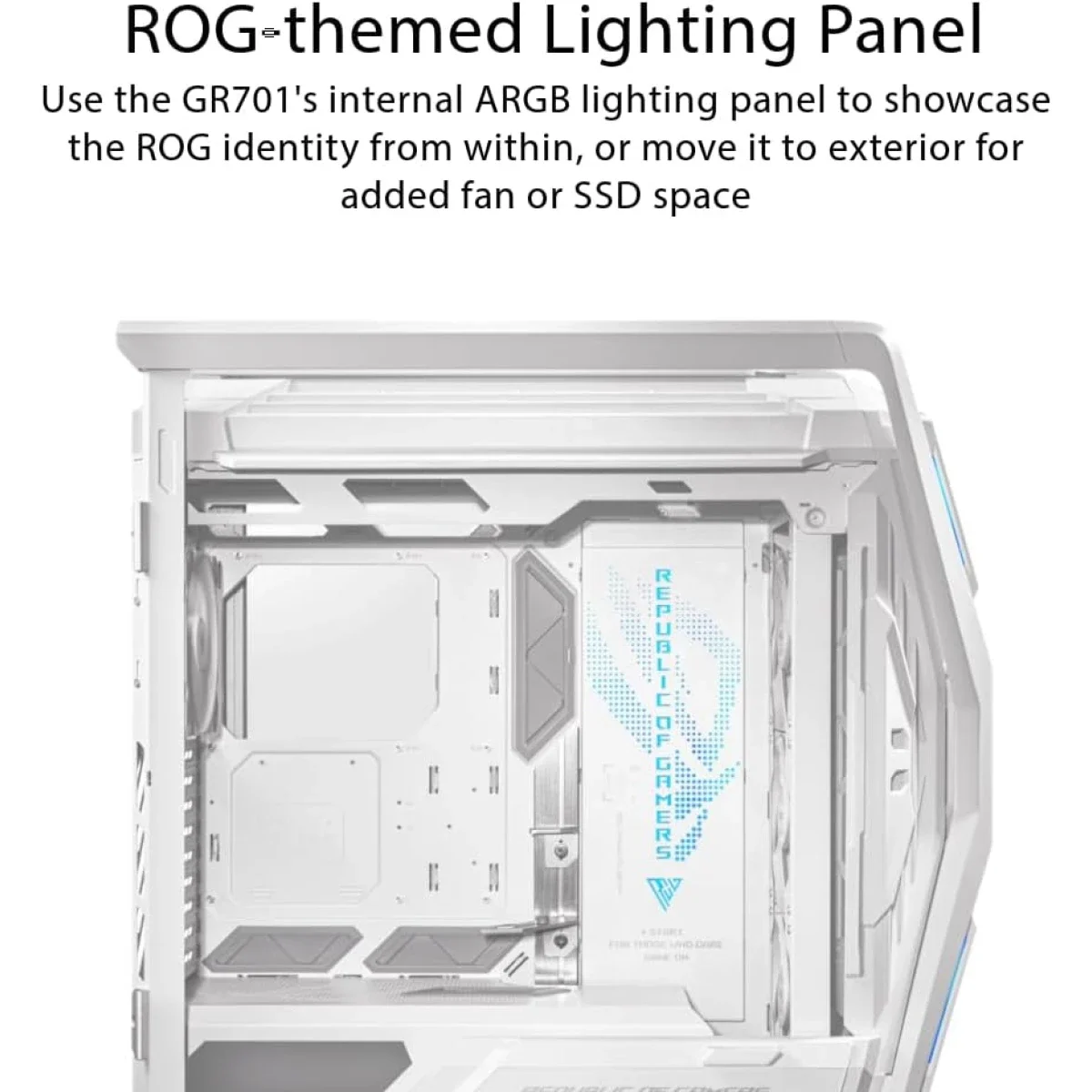 هيكل كمبيوتر Asus ROG Hyperion GR701 Full Tower E-ATX أبيض - Image 5