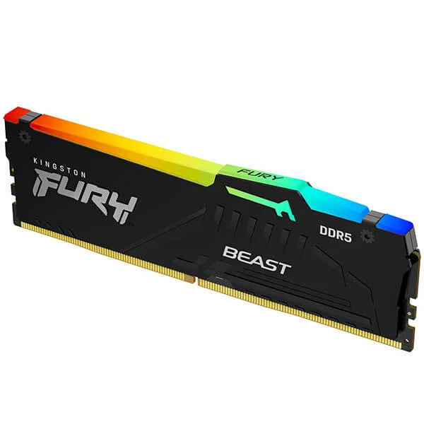 رام Kingston FURY Beast سعة 16GB DDR5 بسرعة 5600MHz RGB - Thumbnail 2