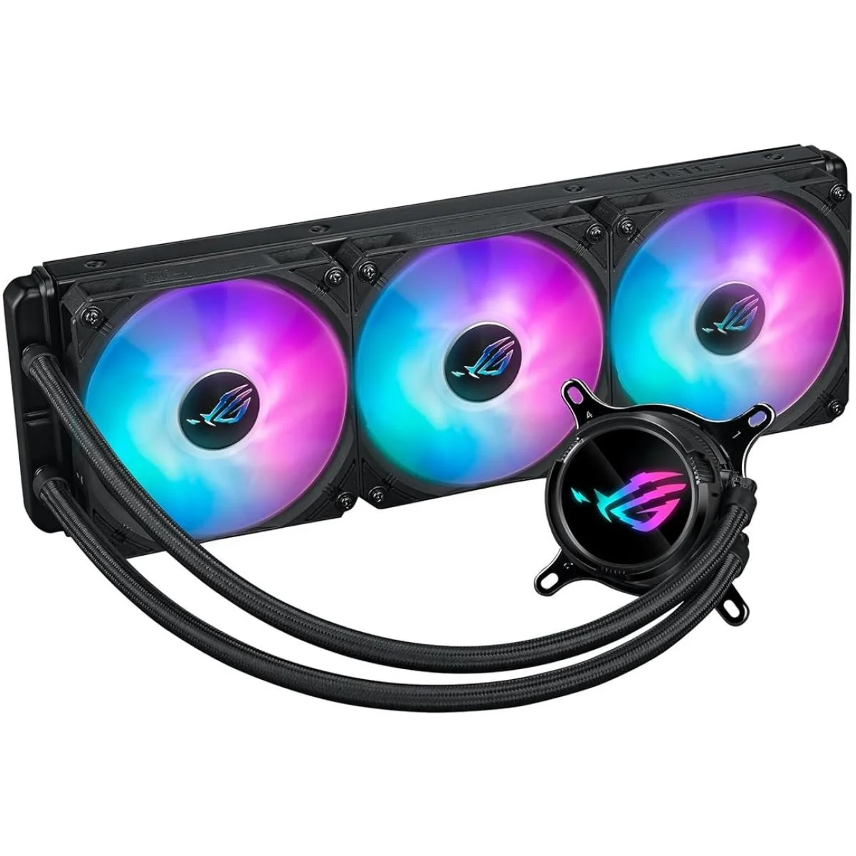مبرد معالج سائل Asus ROG Strix LC III 360 ARGB متكامل 360 مم بدون شاشة LCD