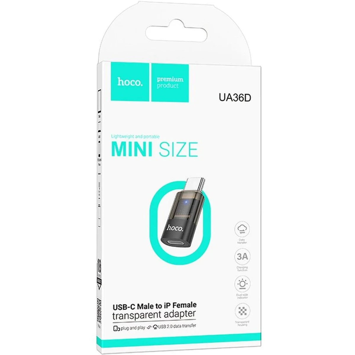 محول HOCO UA36D من Type-C إلى Lightning بسرعة 480Mbps