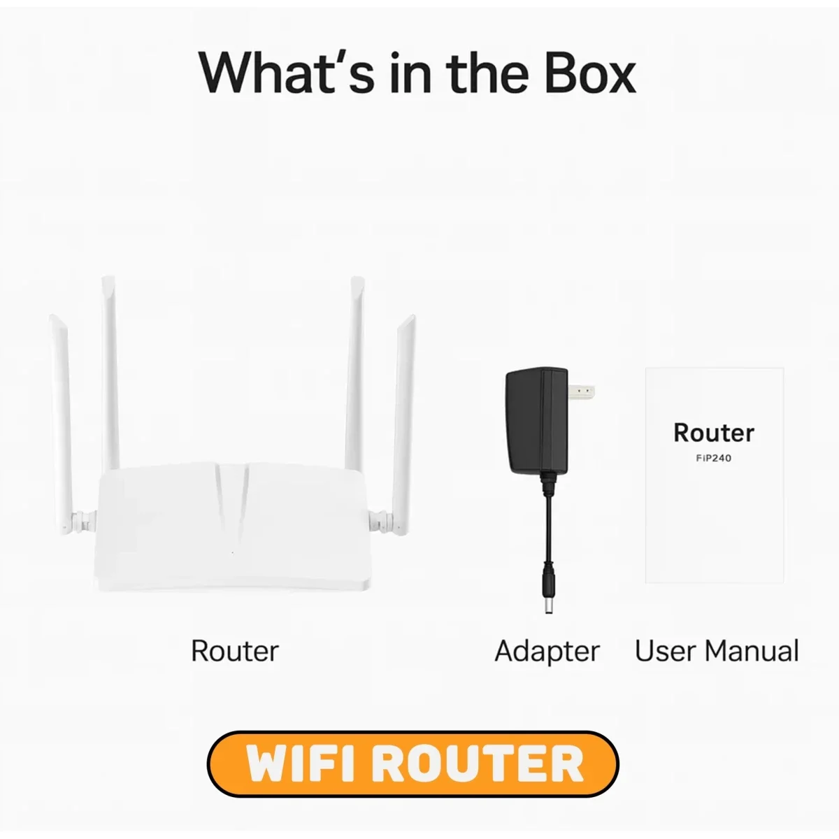 IMOU HR340 300Mbps 2.4GHz Wi-Fi Router with 4 External Antennas - White - Image 4
