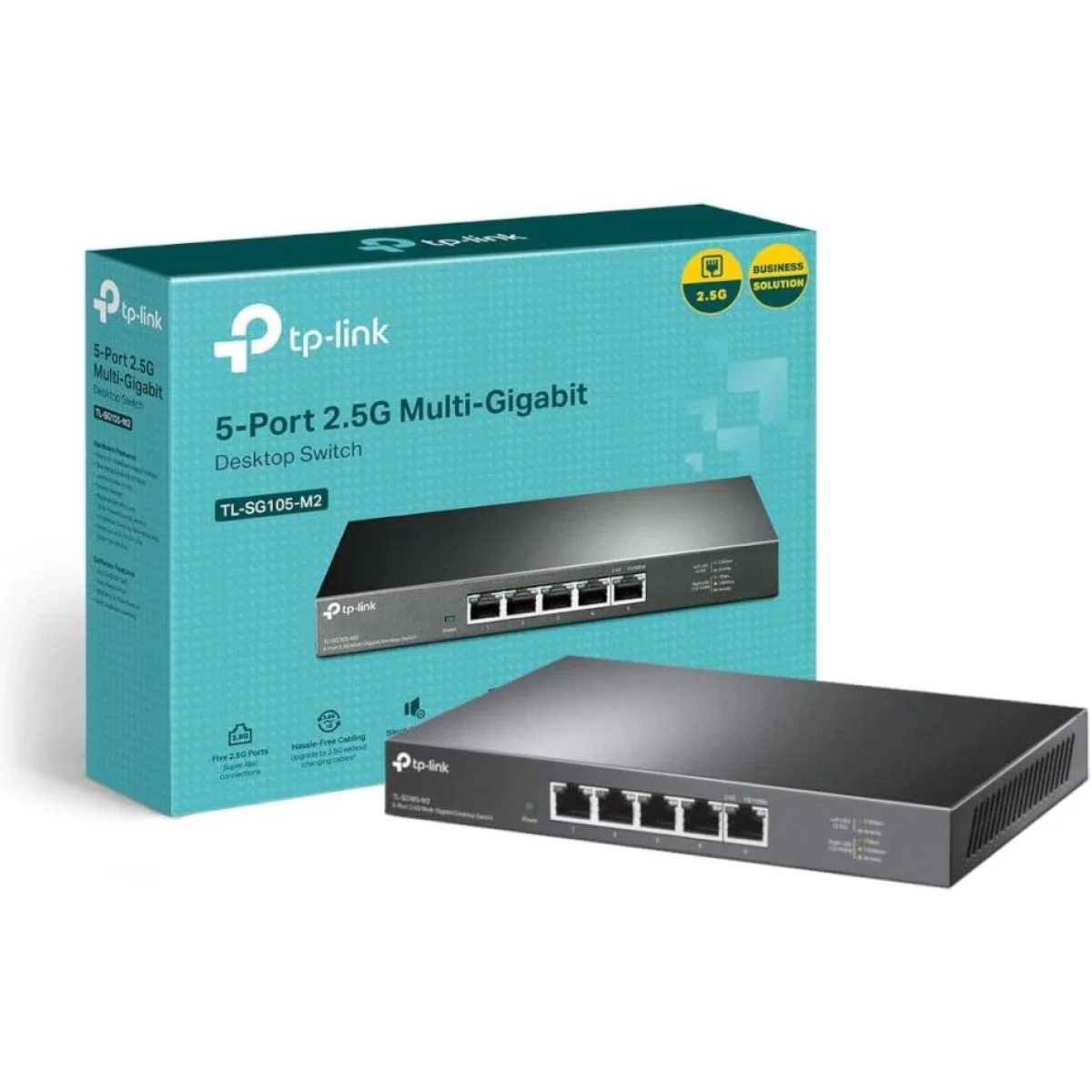 TP-LINK TL-SG105-M2 5-Port 2.5G Multi-Gigabit Unmanaged Desktop Switch - Image 1