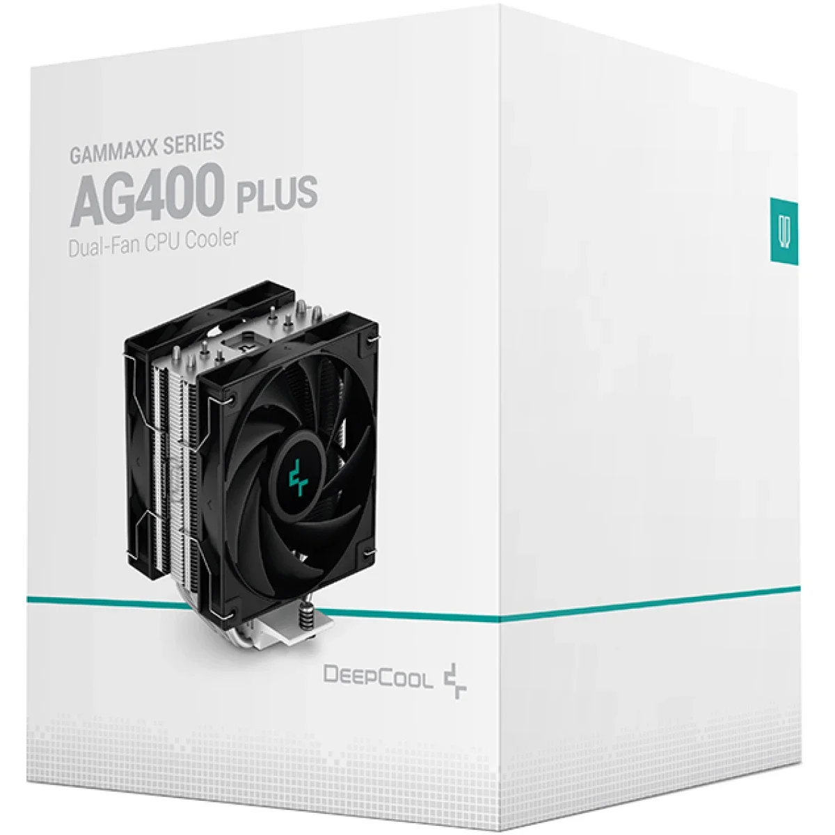 DeepCool GAMMAXX AG400 Plus CPU Air Cooler with 120mm PWM Fan, 4 Heat Pipes, 220W TDP - Image 1