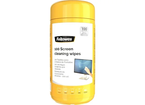 مناديل تنظيف الشاشة ولوحة المفاتيح Fellowes 100 قطعة في عبوة قابلة لإعادة الإغلاق - Image 6