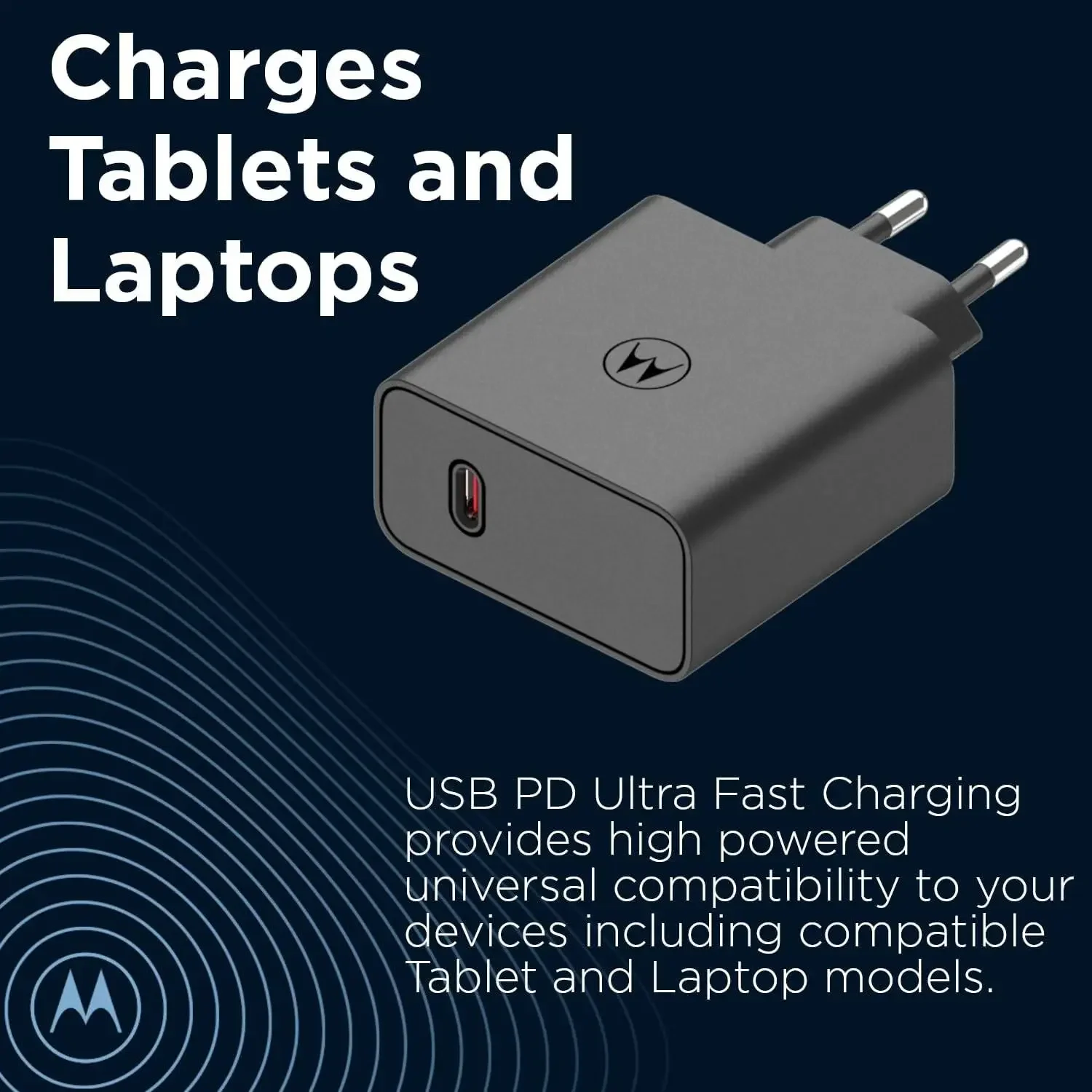 شاحن حائط Motorola TurboPower 125W Duo USB-C GaN - Thumbnail 2