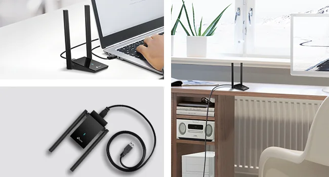 جهاز هوائي للانترنت يركب على USB نوع TP-LINK Archer TX20U Plus AX1800 ثنائي النطاق - Image 14