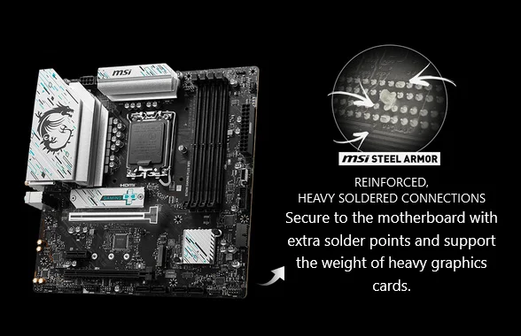 لوحة أم MSI B760M GAMING PLUS WIFI 6E mATX DDR5 مع PCIe 4.0 و2x M.2 - Image 14
