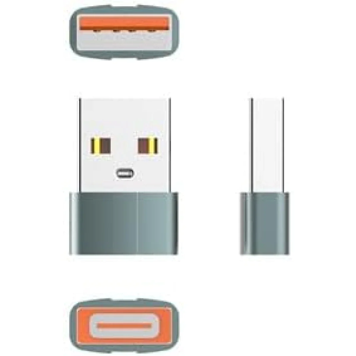 محول LDNIO LC150 من USB-C أنثى إلى USB ذكر لون رمادي - Image 2