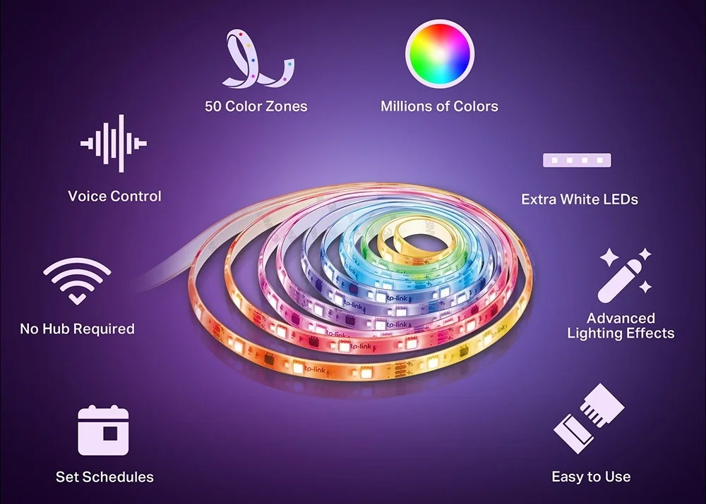 TP-LINK Tapo L930-5 Smart Wi‑Fi Light Strip Multicolor - Image 2