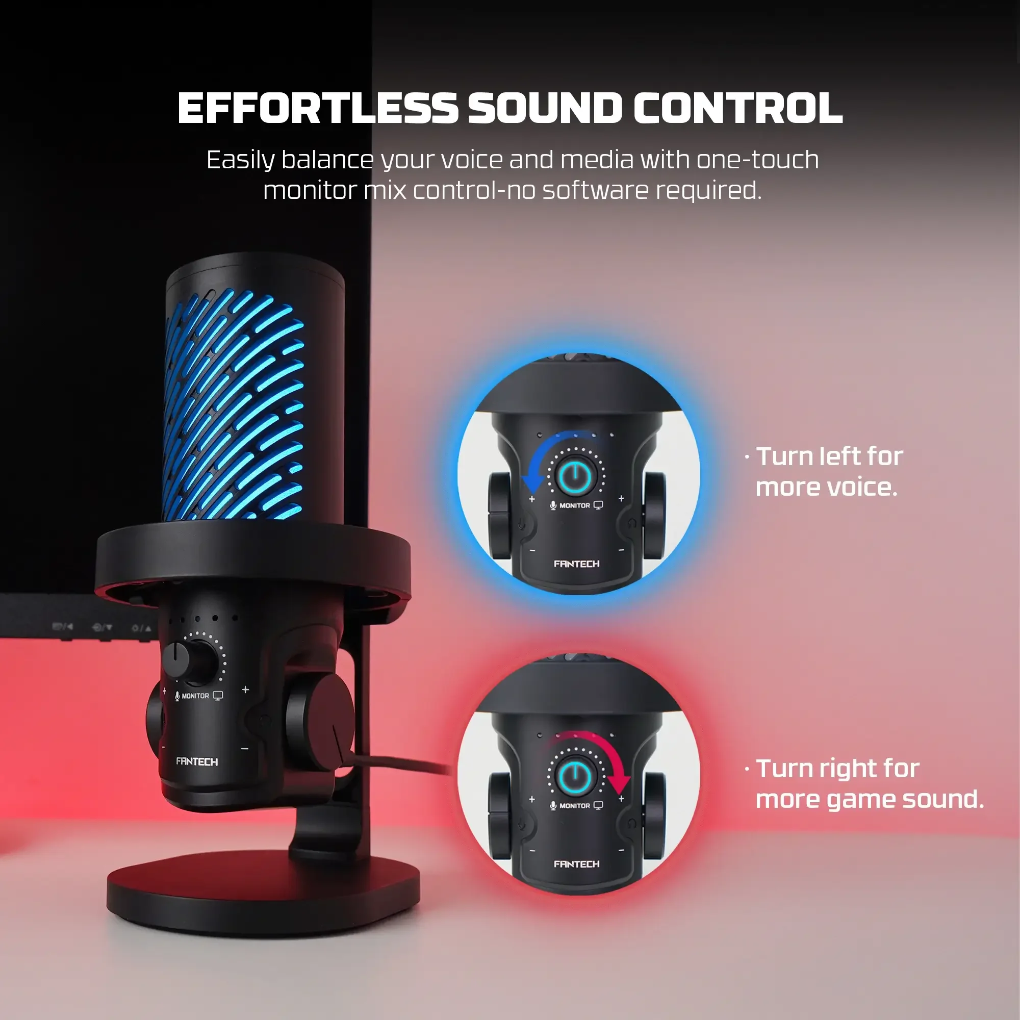 Fantech MCX04 LEVIOSA AURA USB Condenser Microphone - Thumbnail 7