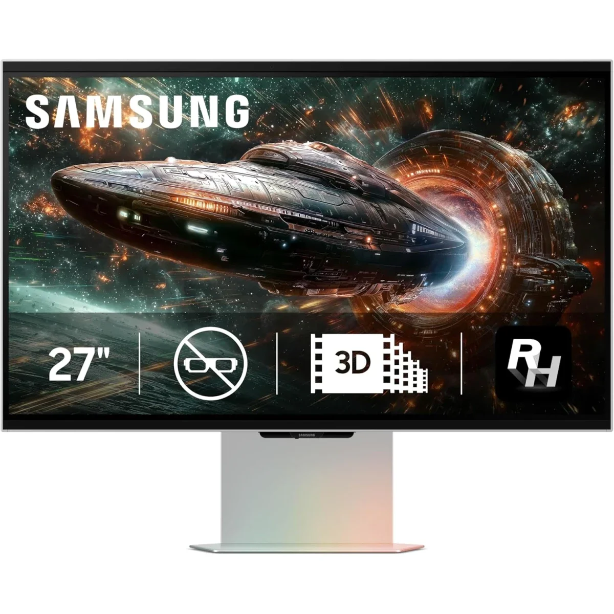 Samsung Odyssey 3D G90XF 27-Inch 4K UHD IPS Gaming Monitor, 165Hz, 1ms