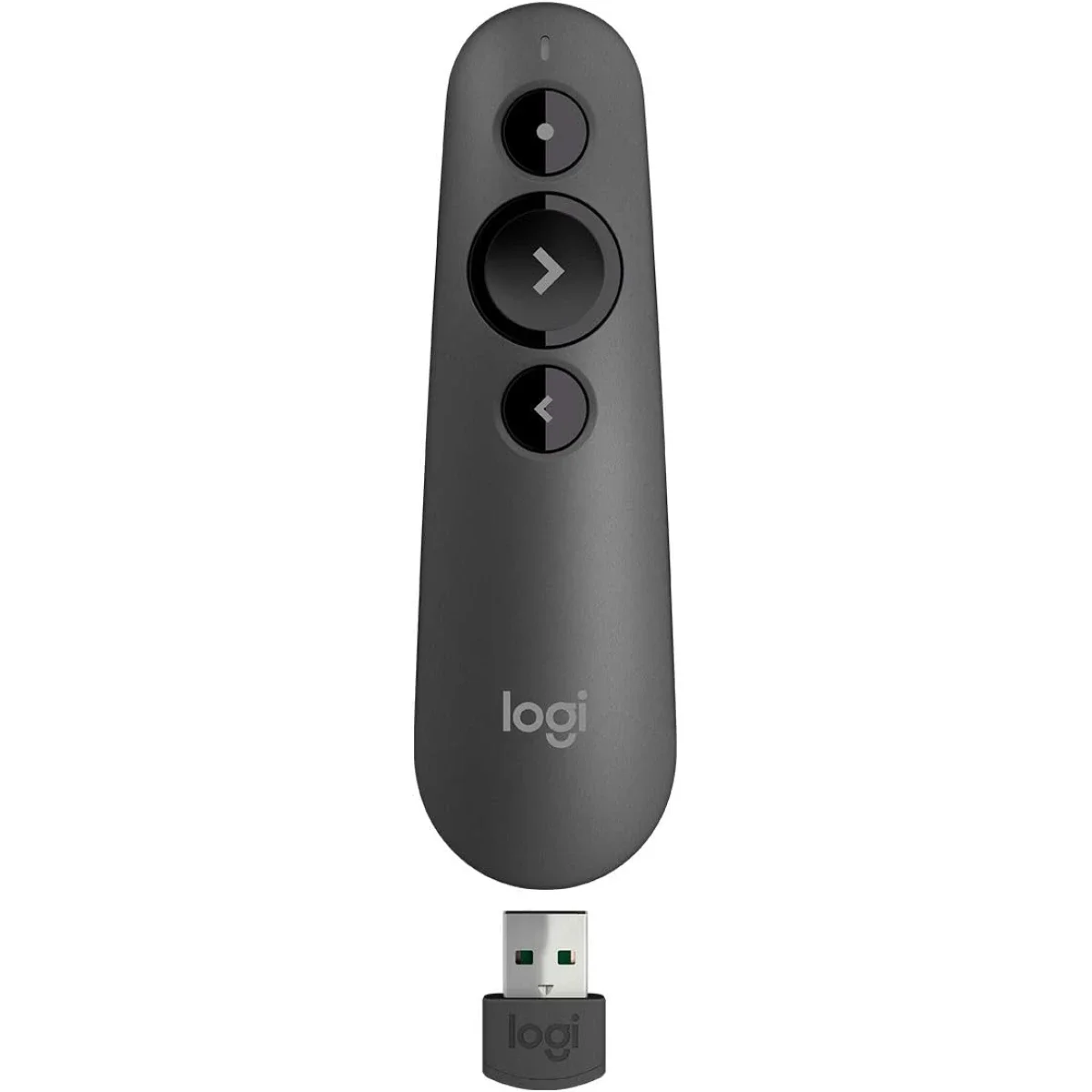 جهاز تحكم بالعروض Logitech R500s لاسلكي بمؤشر ليزر أحمر - جرافيت