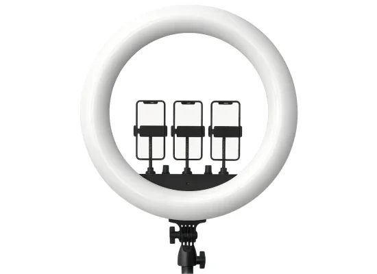 RTAKO AR-GTB01-18S 18-Inch LED Ring Light with 3 Phone Holders and Remote - Image 5