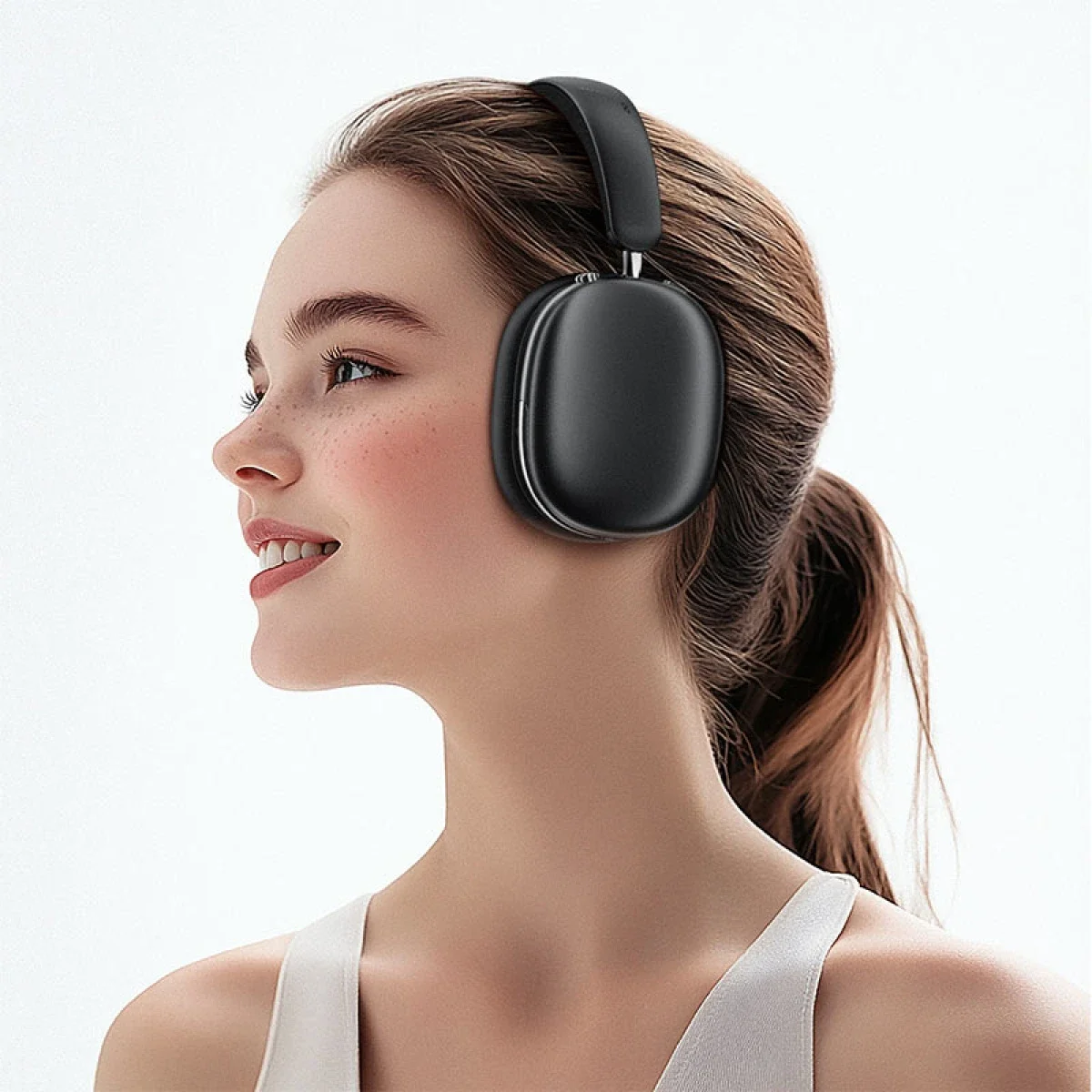 ACEFAST H9 ANC Wireless Bluetooth 5.4 Over-Ear Headphones, 30dB Noise Cancelling, 40mm Drivers, Gray - Image 4