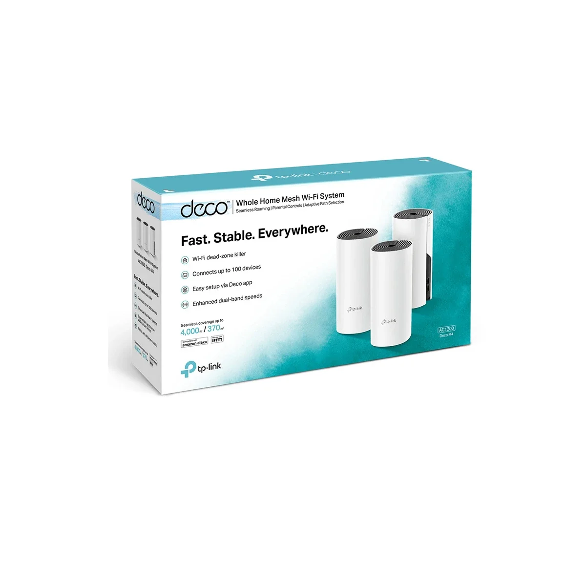 TP-LINK Deco M4 AC1200 Whole Home Mesh Wi-Fi System (3-Pack)