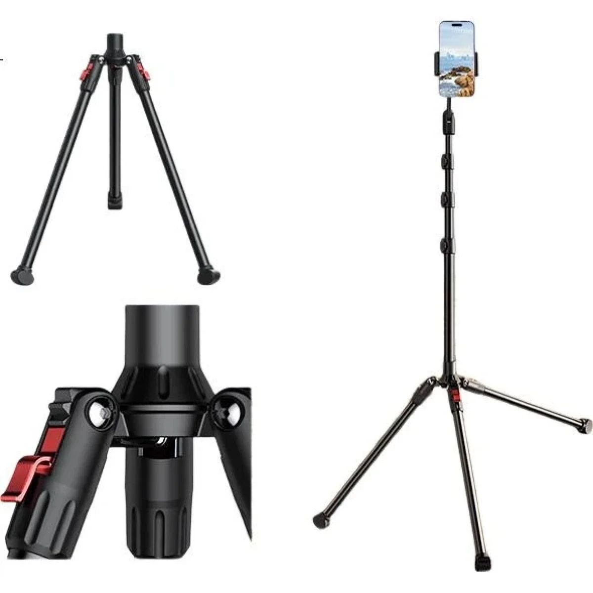 Ugreen 15645 Floor Tablet Tripod Stand with Reverse-Folding Design - Image 10