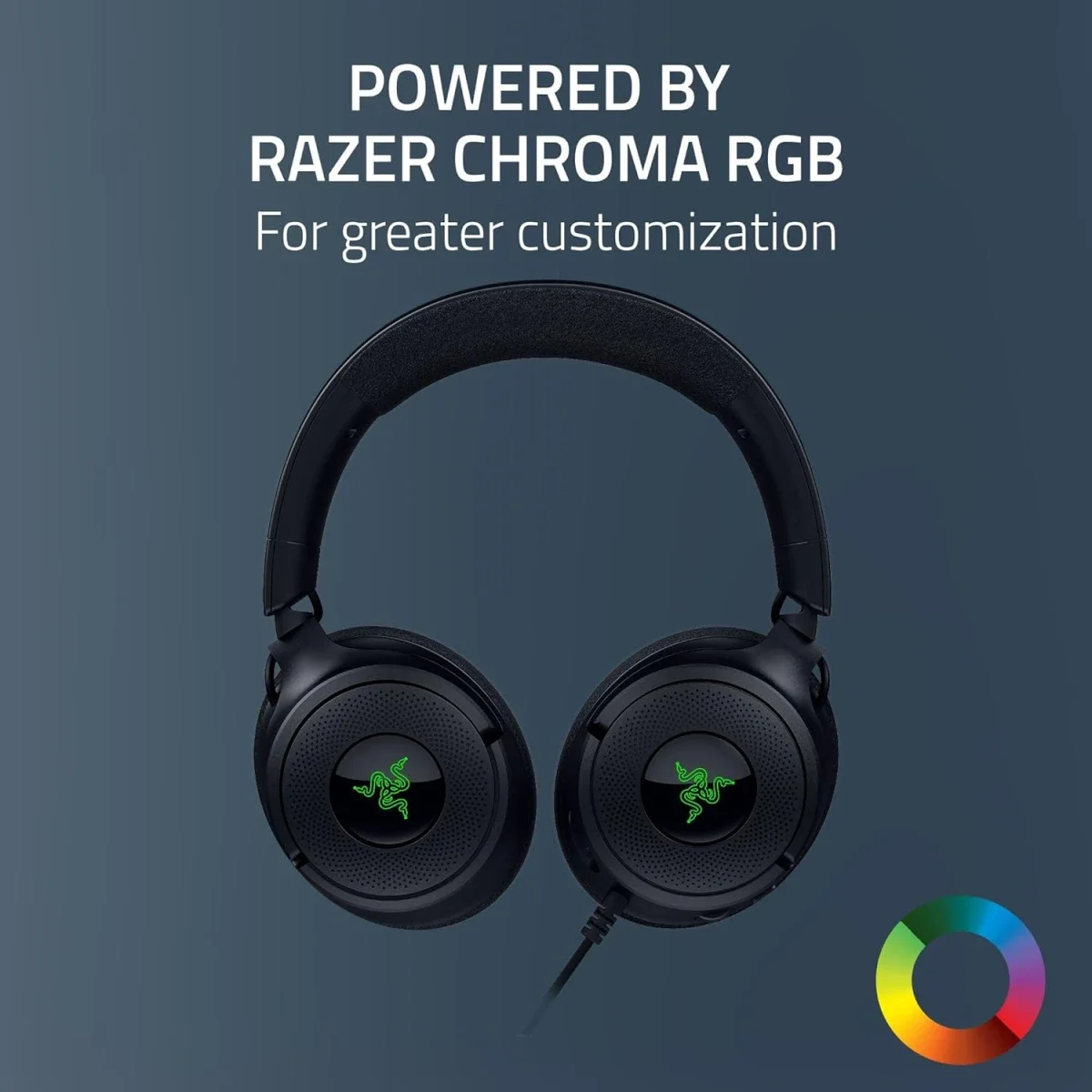 Razer Kraken V4 X Wired Gaming Headset with 40mm Drivers, Cardioid Mic and Chroma RGB - Thumbnail 7