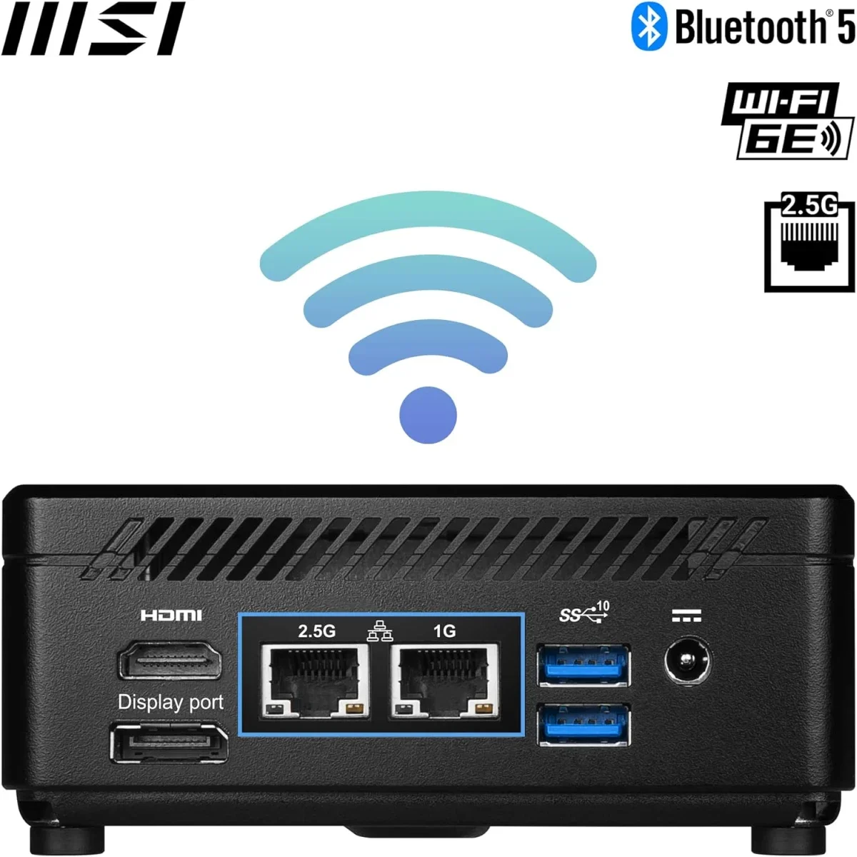 كمبيوتر صغير MSI Cubi N (2023) Barebone سعة 0.7L بمعالج Intel N200 رباعي النواة وDual LAN - Thumbnail 5