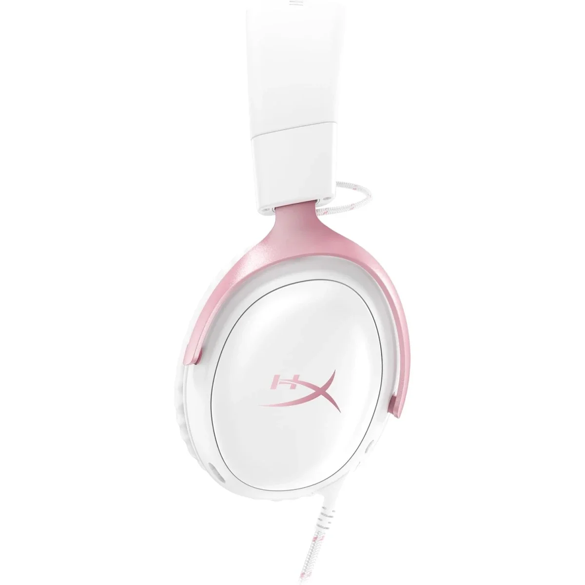 HyperX Cloud III Wired Gaming Headset, 53mm Drivers, DTS Spatial Audio, Pink - Thumbnail 4