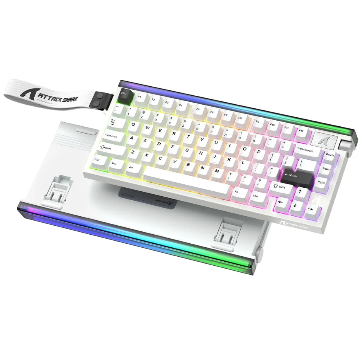 ATTACK SHARK R85 HE 75% Wired Magnetic Gaming Keyboard - Starry White - Image 3