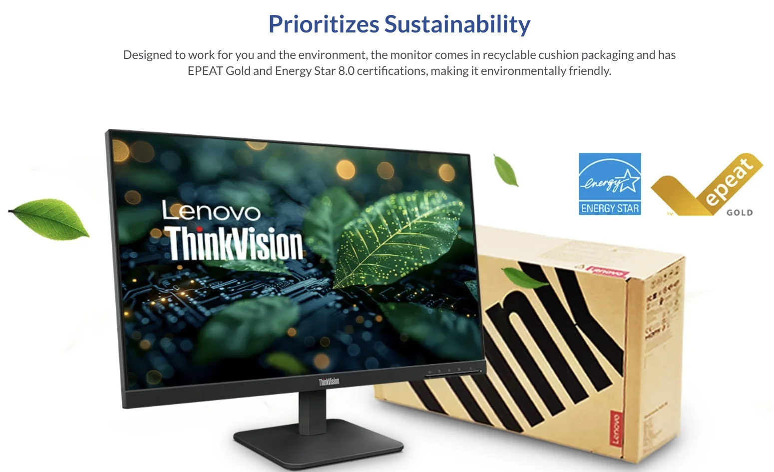 شاشة Lenovo ThinkVision S24-4e مقاس 24 إنش IPS بدقة Full HD ومعدل 100 هرتز، أسود - Image 7