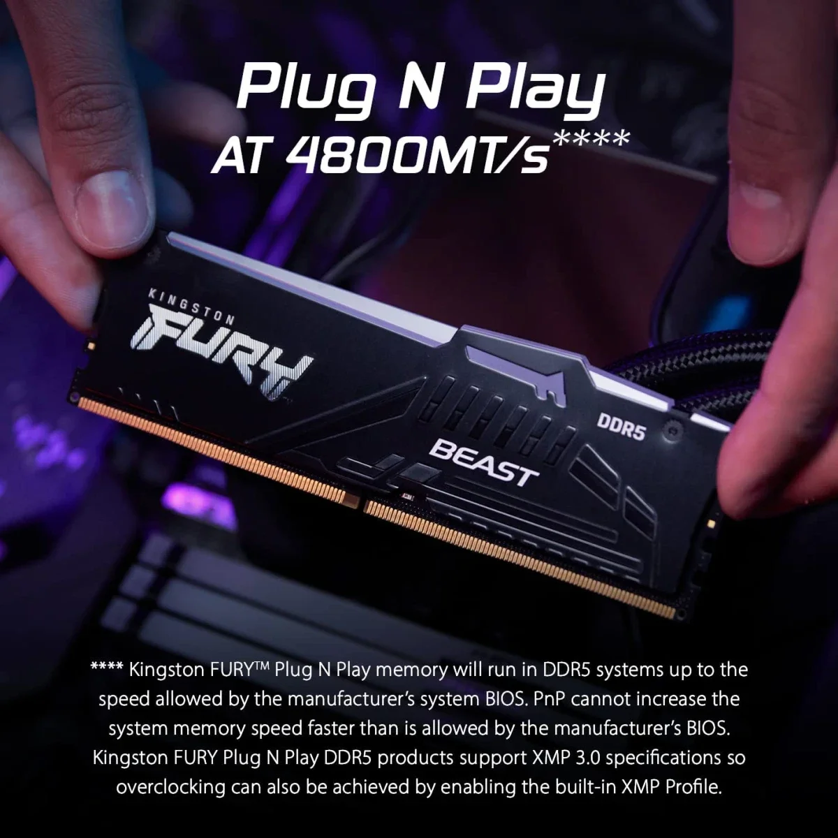رام مكتبي Kingston FURY Beast RGB بسعة 8GB وتردد 5600MHz DDR5 - Image 8
