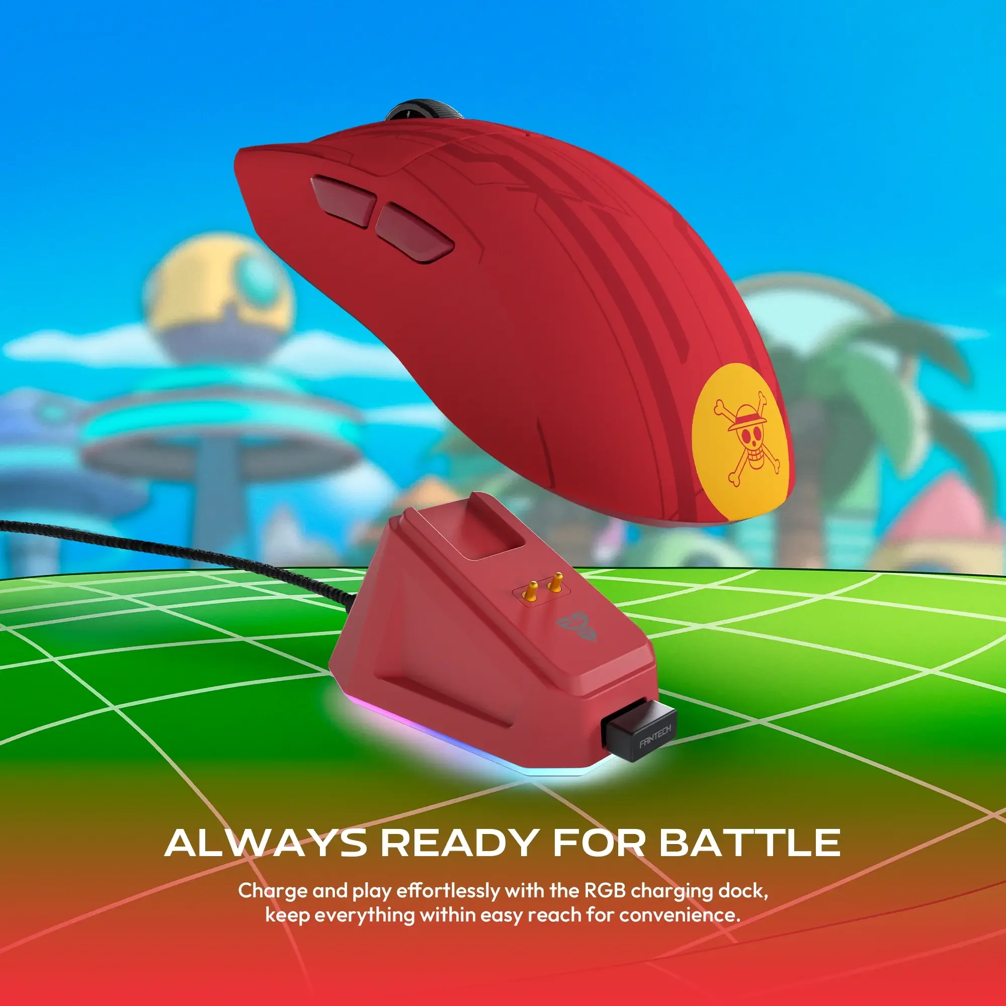 Fantech TANTO E WG13E One Piece Luffy Egghead Edition Tri-Mode Wireless Gaming Mouse - Image 8