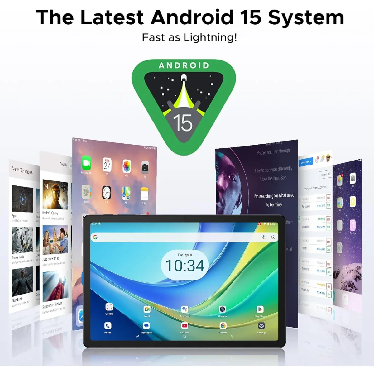 DOOGEE Tab G6 Plus VIB Edition 11-Inch LTE Tablet, 256GB, 8GB + 24GB Shared Memory, Purple - Thumbnail 2