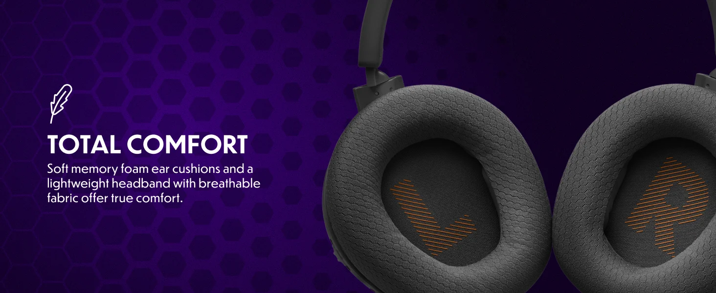 سماعة رأس لاسلكية مخصصة للألعاب (Gaming Headset) من إنتاج شركة JBL الشهيرة | اتصال مزدوج : اتصال لاسلكي 2.4GHz و بلوتوث | أسود - Image 8