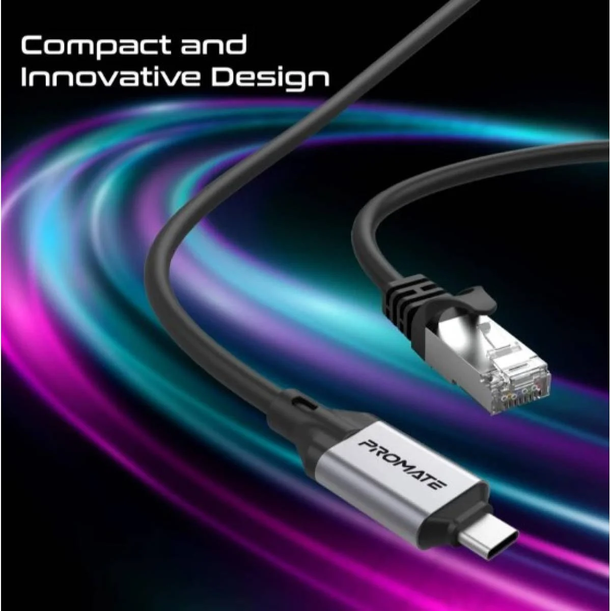 كابل محول إيثرنت Promate CLink-RJ45 إلى USB-C بطول 5 متر بسرعة 1000Mbps - Image 8