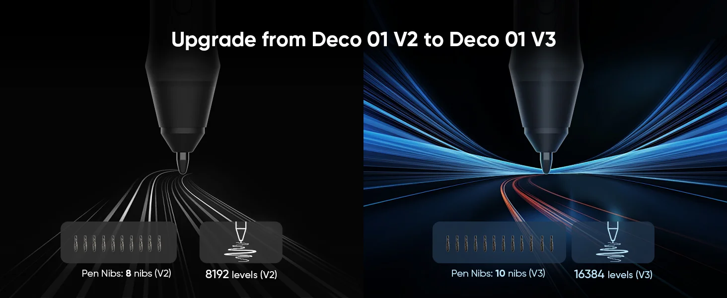 لوح رسم XPPen Deco 01 V3 10x6 إنش مع قلم بدون بطارية و16384 مستوى ضغط و8 أزرار اختصار - Image 16