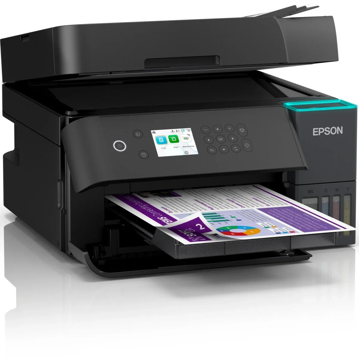 EPSON EcoTank L6370 A4 Wi-Fi Duplex All-in-One Ink Tank Printer, Heat-Free Technology, Up to 8,500-Page Ink Yield for Small & Mid-Sized Businesses - Image 3