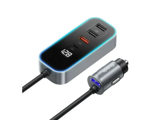 Mcdodo CC-1900 107W 4-Port USB & Type-C Car Charger with Digital Display - Thumbnail 8