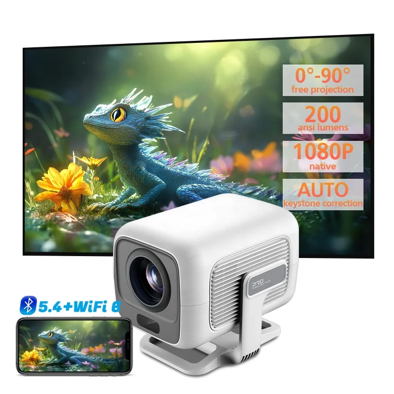No-Brand X3 X3AQ LCD Projector 1080p, Wi-Fi, Bluetooth, Cast, HDMI-in, Audio-out, 16GB Storage, 1GB RAM, Android 14 - Thumbnail 7