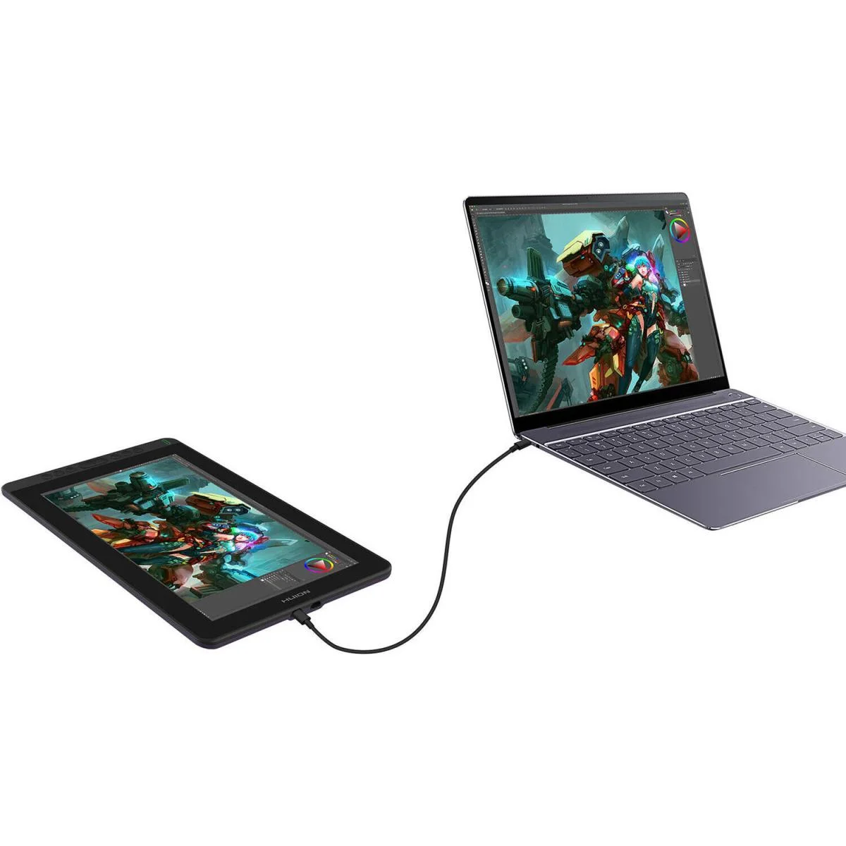 شاشة رسم Huion Kamvas 13 الإبداعية 13.3 إنش Full HD IPS مع قلم PW517 - Thumbnail 3