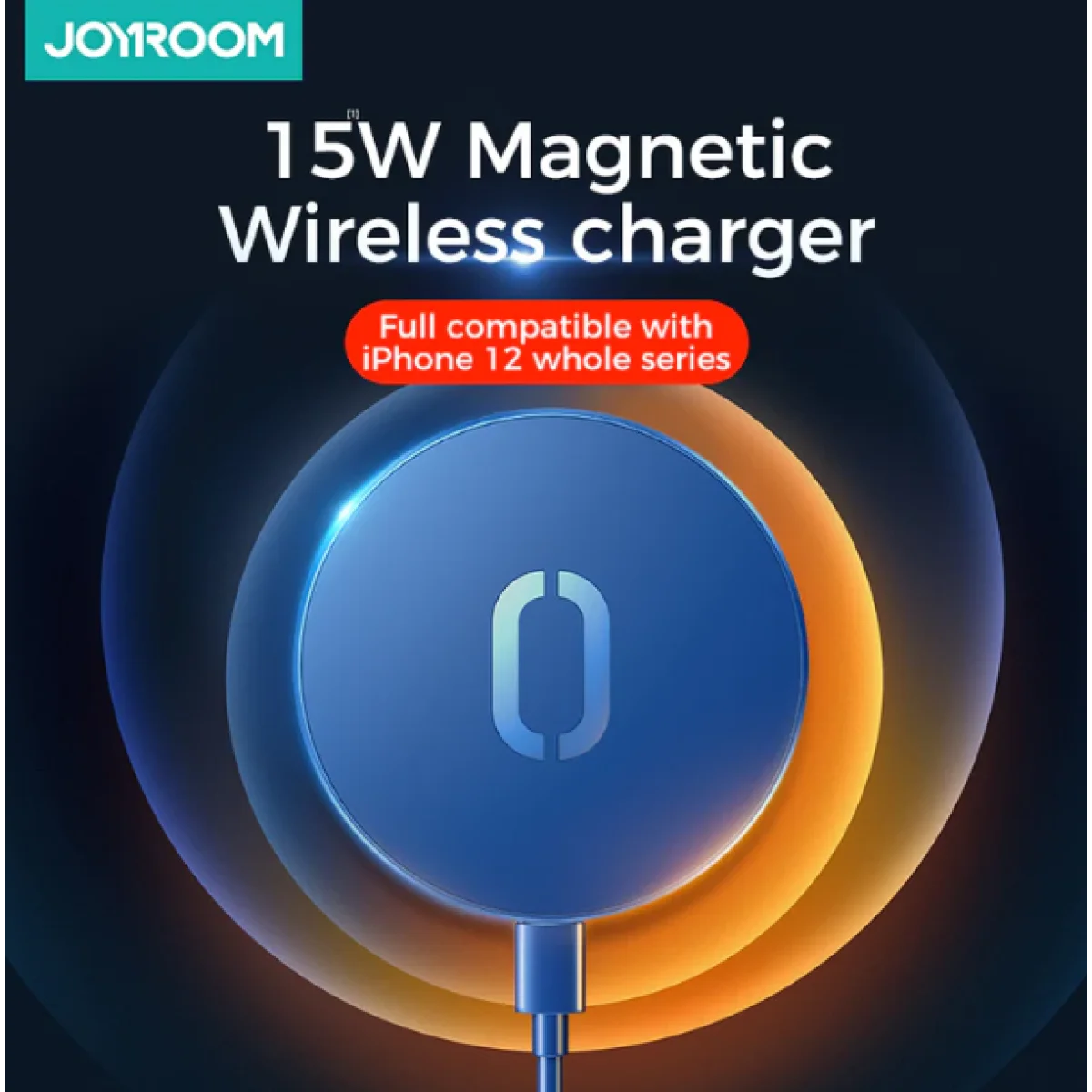 JOYROOM JR-A28 15W Ultra-Thin Magnetic Wireless Fast Charger - White - Thumbnail 4