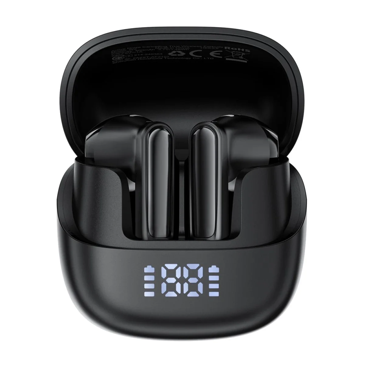 ACEFAST W2 TWS Bluetooth 5.4 ANC Earbuds with LED Charging Case - Black - Thumbnail 2