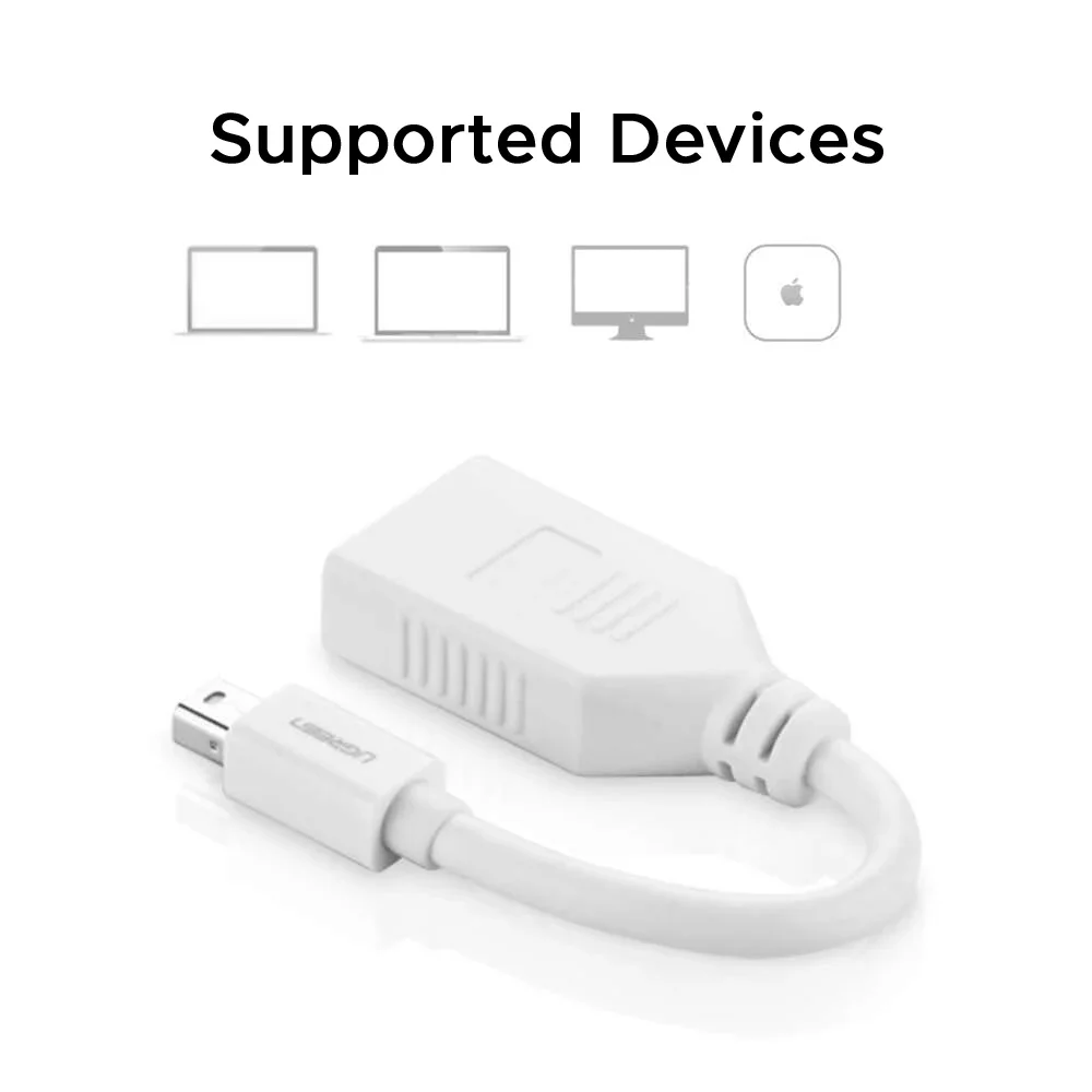 محول Ugreen 10445 من Mini DisplayPort ذكر إلى DisplayPort أنثى - Image 2